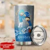Personalized Detroit Lions Rick and Morty Tumbler front