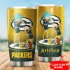 Personalized Green Bay Packers Rick and Morty Tumbler