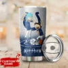 Personalized Indianapolis Colts Rick and Morty Tumbler front