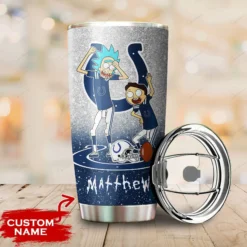 Personalized Indianapolis Colts Rick and Morty Tumbler front