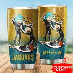 Personalized Jacksonville Jaguars Rick and Morty Tumbler