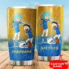 Personalized Los Angeles Chargers Rick and Morty Tumbler