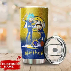 Personalized Los Angeles Rams Rick and Morty Tumbler front
