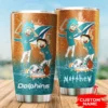 Personalized Miami Dolphins Rick and Morty Tumbler