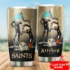 Personalized New Orleans Saints Rick and Morty Tumbler