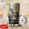 Personalized New Orleans Saints Rick and Morty Tumbler front