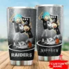 Personalized Oakland Raiders Rick and Morty Tumbler