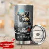 Personalized Oakland Raiders Rick and Morty Tumbler front