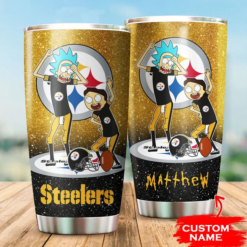 Personalized Pittsburgh Steelers Rick And Morty Tumbler