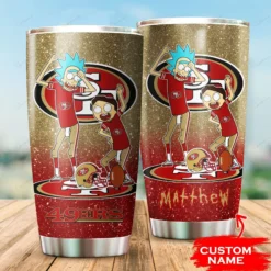 Personalized San Francisco 49ers Rick and Morty Tumbler