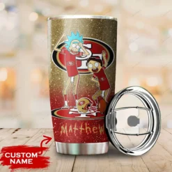 Personalized San Francisco 49ers Rick and Morty Tumbler front