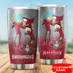 Personalized Tampa Bay Buccaneers Rick and Morty Tumbler
