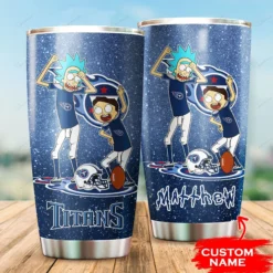 Personalized Tennessee Titans Rick and Morty Tumbler