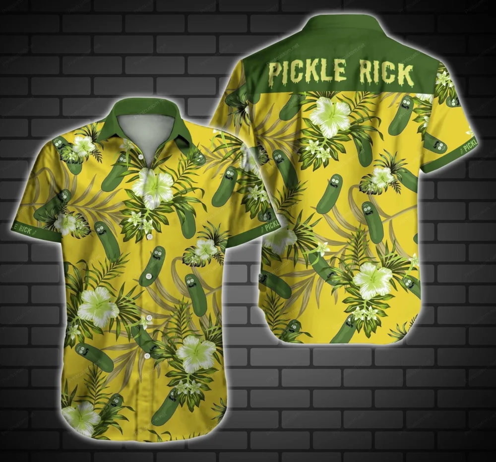 Pickle Rick Rick And Morty Hawaiian Shirt