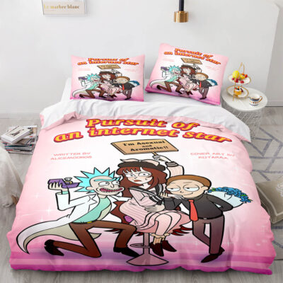 Pursuit of an Internet Star Rick and Morty Bedding Set