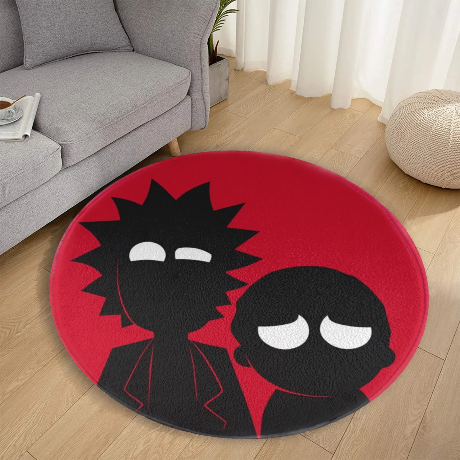 Rick and Morty Bold Shadows Round Rug