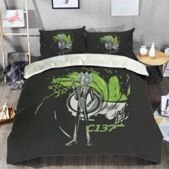 Rick And Morty C137 Portal Bedding Set