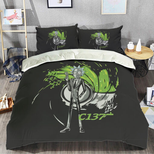 Rick And Morty C137 Portal Bedding Set
