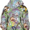 Rick and Morty Chaos Portal Hoodie back