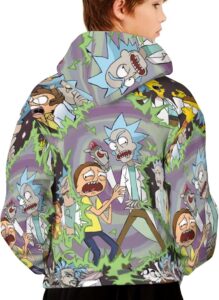 Rick and Morty Chaos Portal Hoodie back