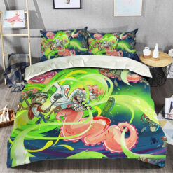 Rick And Morty Cosmic Chaos Bedding Set