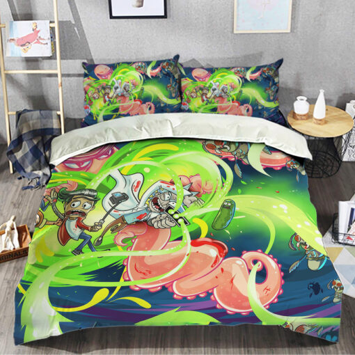 Rick And Morty Cosmic Chaos Bedding Set