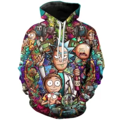 Rick and Morty Cosmic Chaos Party Hoodie