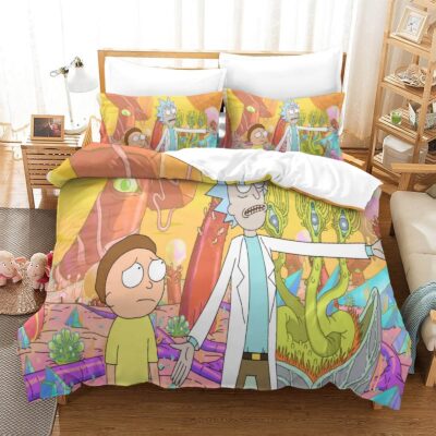 Rick and Morty Cosmic Creature Hunt Bedding Set