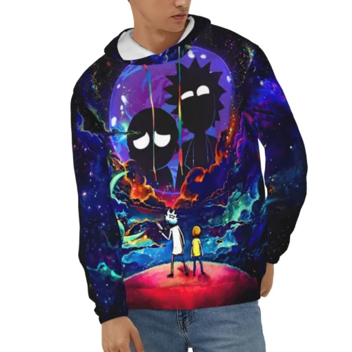 Rick and Morty Cosmic Reflections Galaxy Hoodie