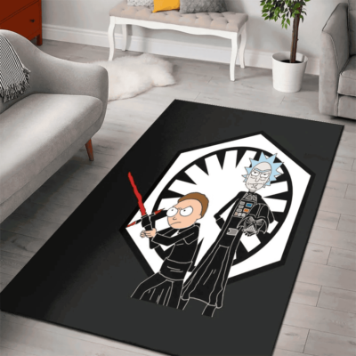 Rick and Morty Dark Side Empire Rug