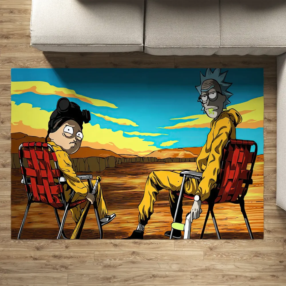 Rick and Morty Desert Escape Rug