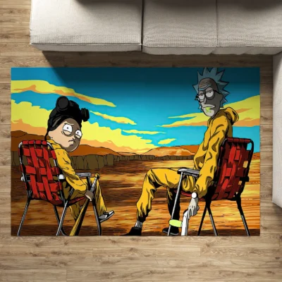 Rick and Morty Desert Escape Rug