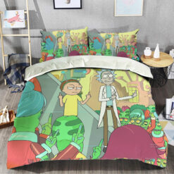 Rick And Morty Galactic Chaos Bedding Set