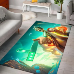 Rick and Morty Galactic Descent Cosmic Portal Rug