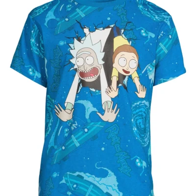 Rick and Morty Galactic Escape Shirt front