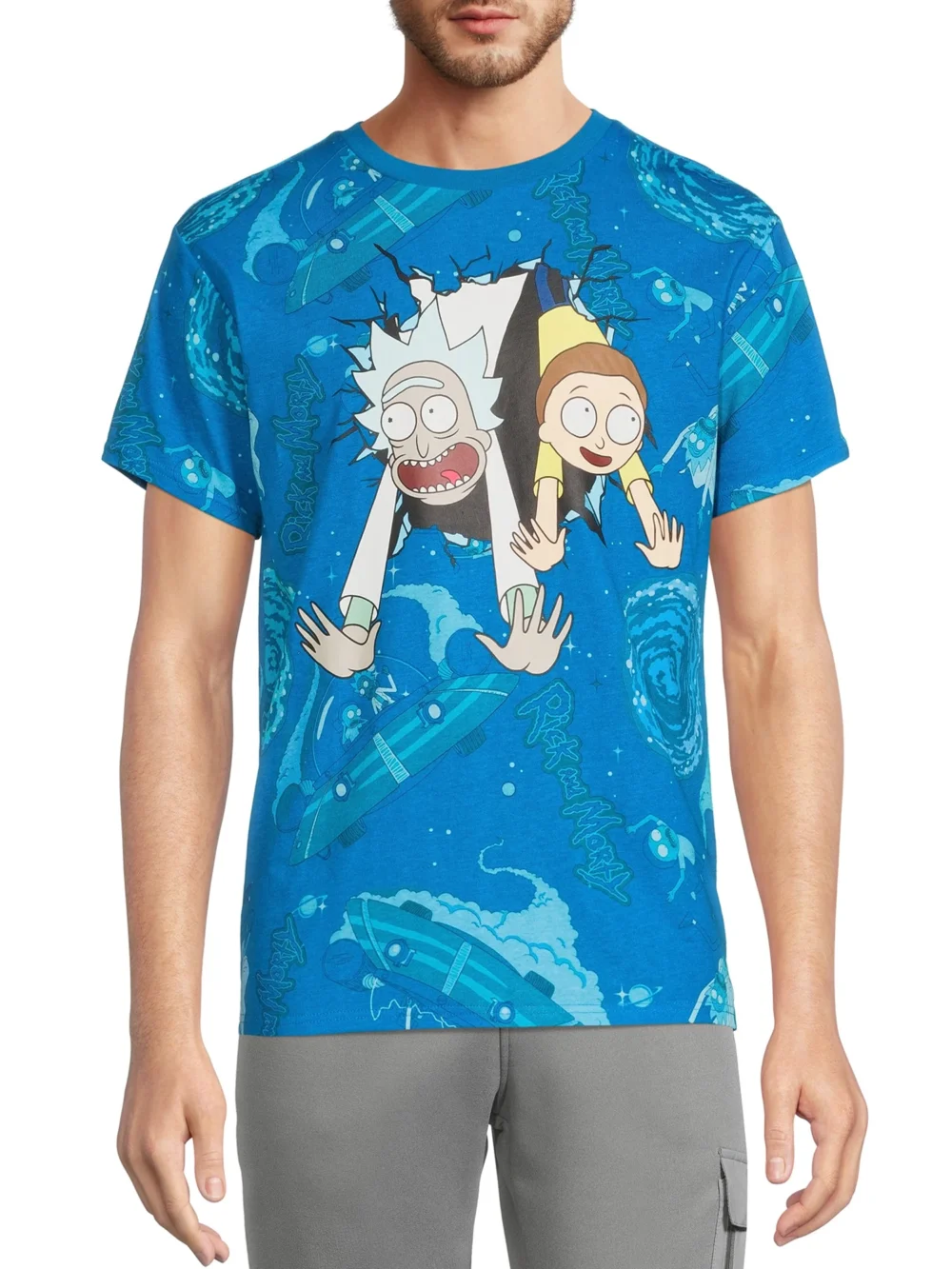 Rick and Morty Galactic Escape Shirt mockup front