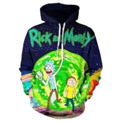 Rick and Morty Galactic Gateway Adventure Hoodie front