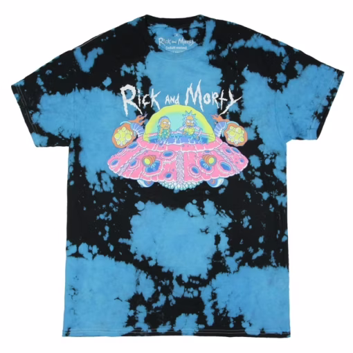 Rick And Morty Galactic Joyride Tie-Dye Spaceship Shirt