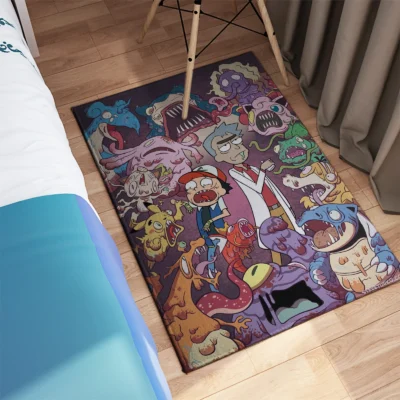 Rick and Morty Galactic Menagerie Rug