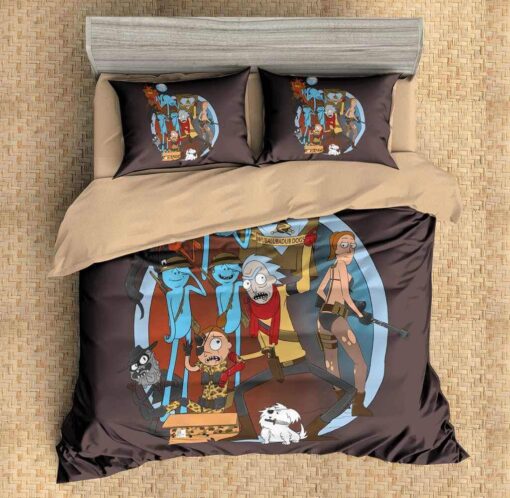 Rick And Morty Galactic Warriors Bedding Set