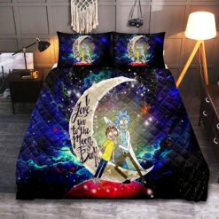 Rick And Morty Galaxy Love You to the Moon Bedding Set