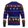 Rick and Morty Gift Patrol Santa Rick Ugly Christmas Sweater back