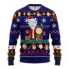 Rick and Morty Gift Patrol Santa Rick Ugly Christmas Sweater front