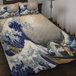 Rick And Morty Great Wave Japanese Bedding Set