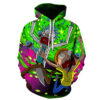 Rick and Morty Green Space Adventure Hoodie front