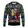 Rick And Morty Have A Merry Schwiftmas Ugly Christmas Sweater front
