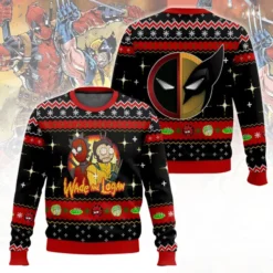 Rick And Morty In Deadpool Multiverse Ugly Christmas Sweater