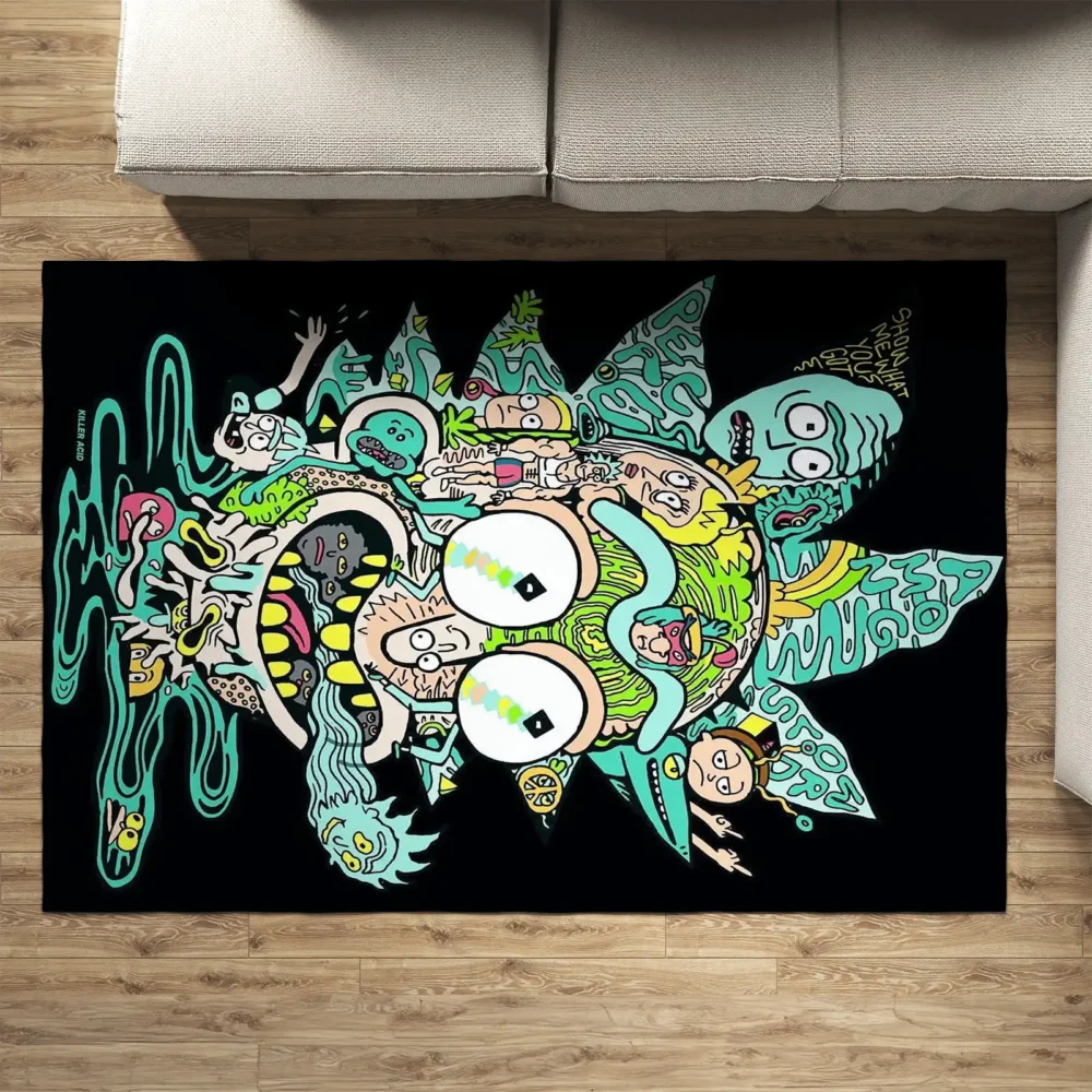 Rick and Morty Infinite Madness Rug Living Room