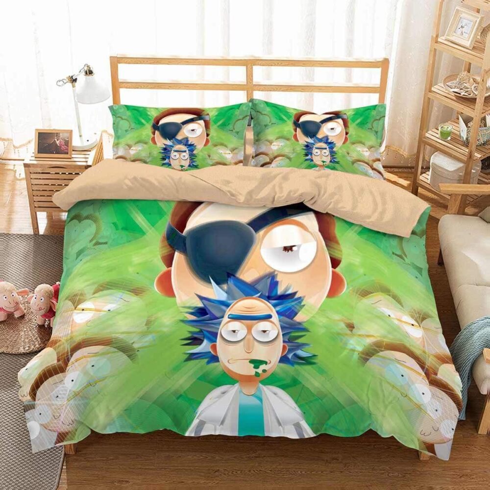 Rick And Morty Interdimensional Mayhem Bedding Set