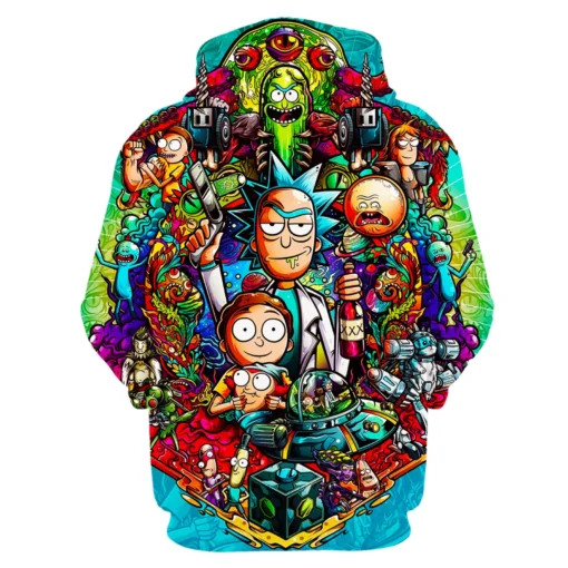 Rick and Morty Interdimensional Mayhem Hoodie back